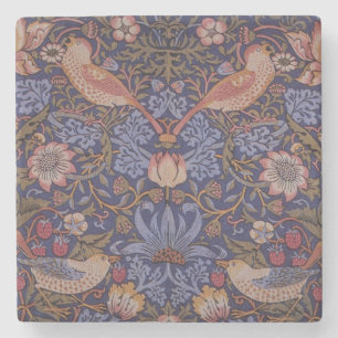 Vintager William Morris Strawberry-Dieb Steinuntersetzer