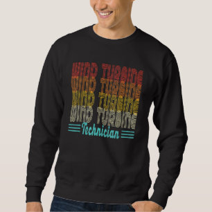 Vintager Windkrafttechniker Sweatshirt