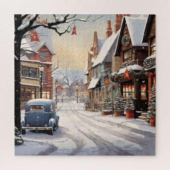 Vintager Winter in der Stadt (Vertikal)