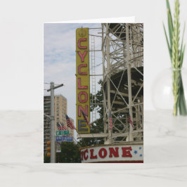 Vintager WIRBELSTURM Notecard Karte