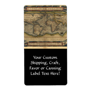 Vintager World Map Atlas Historisches Design