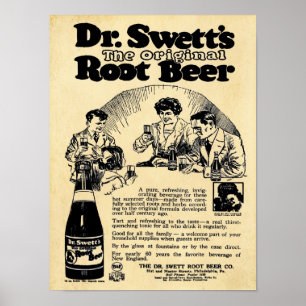 Vintager Wurzel-Bierdruck Dr.-Swetts Poster