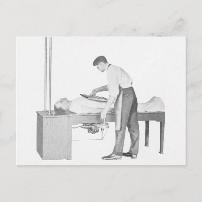 Vintager X-Ray Man Postkarte (Vorderseite)