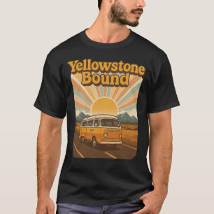 Vintager Yellowstone Nationalpark - Abenteuer T-Shirt