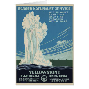 Vintager Yellowstone Nationalpark Alte Treue