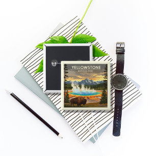 Vintager Yellowstone-Nationalpark Button