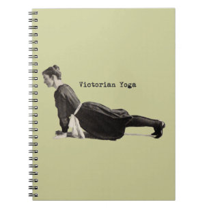 Vintager Yoga-Hund Notizblock
