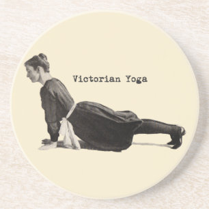 Vintager Yoga-Hund Untersetzer