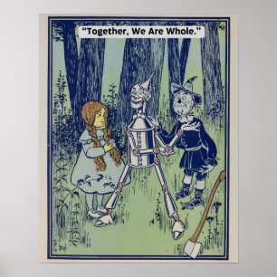 Vintager Zauberer für OZ Poster - Gemeinsam sind w