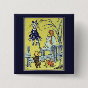 Vintager Zauberer Oz, Dorothy Toto trifft Scarecro Button