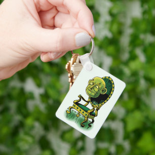 Vintager Zauberer Oz, Grumpy Wizard Emerald Throne Schlüsselanhänger