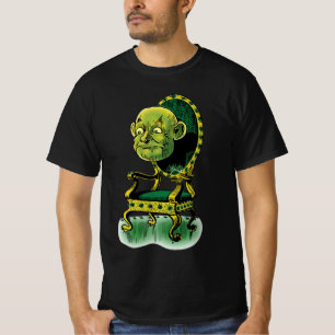 Vintager Zauberer Oz, Grumpy Wizard Emerald Throne T-Shirt
