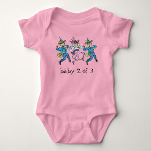 Vintager Zauberer von Oz, Baby 2 von 3 Triplets! Strampler