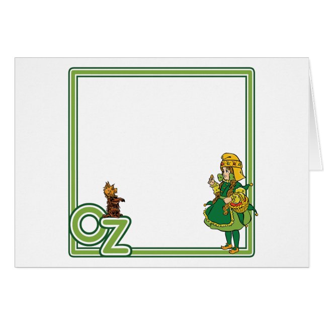 Vintager Zauberer von Oz; Dorothy und Toto (Vorderseite (Horizontal))