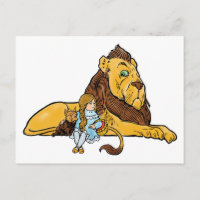 Vintager Zauberer von Oz, Dorothy und Toto mit Löw