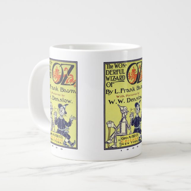 Vintager Zauberer von Oz Jumbo-Tasse (Vorderseite Links)
