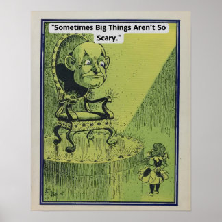 Vintager Zauberer von Oz Poster mit Dorothy und Oz