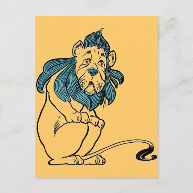 Vintager Zauberer von OZ W. W. Denslow Postkarte (Vorderseite)