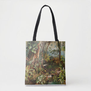 Vintager zeichn von tropischen Pflanze aus dem Tasche