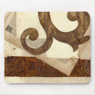 Vintager Zeitungs-Ausschnitt Mousepad