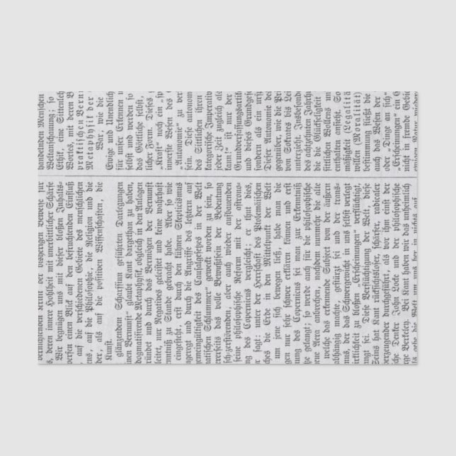 Vintager Zeitungsdrucker Seidenpapier (Vorderseite)