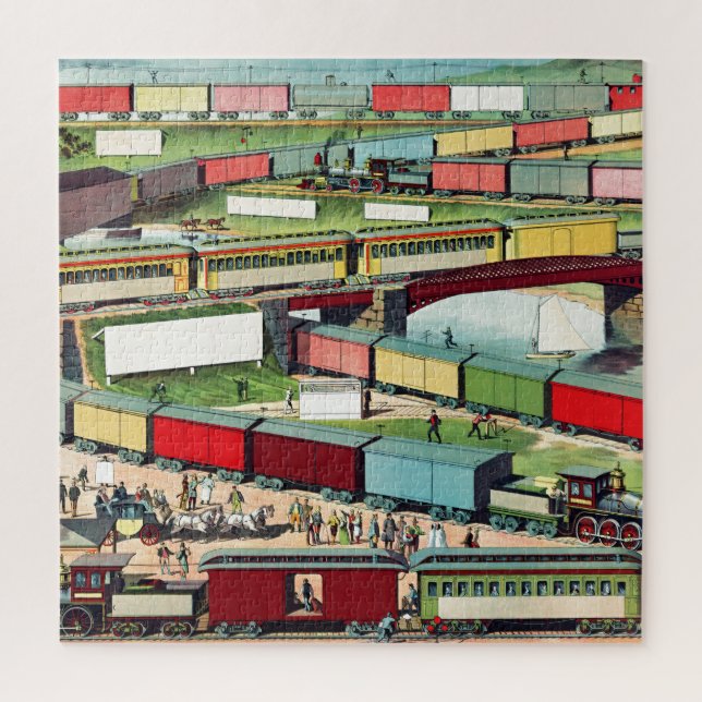Vintager Zig-ag Passagier- und Güterverkehr (Vertikal)