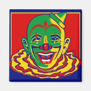 Vintager Zirkus-Clown-Magnet Magnet