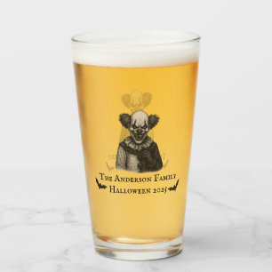 Vintager Zirkus   Spuk Karnevalthema Halloween Glas