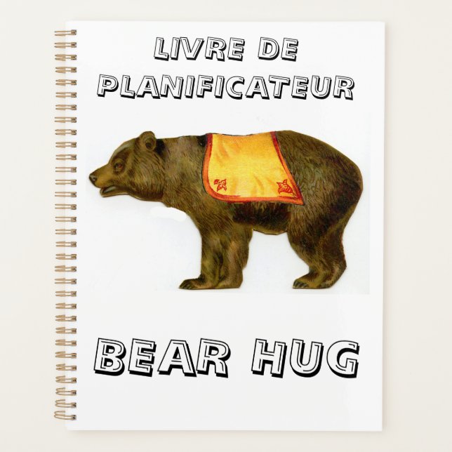 Vintager Zirkusbär darstellend Planer (Vorderseite)