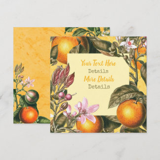 Vintager Zitrus Save the Date
