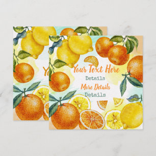 Vintager Zitrus Save the Date
