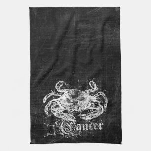 Vintager Zodiakarzinom Geschirrtuch