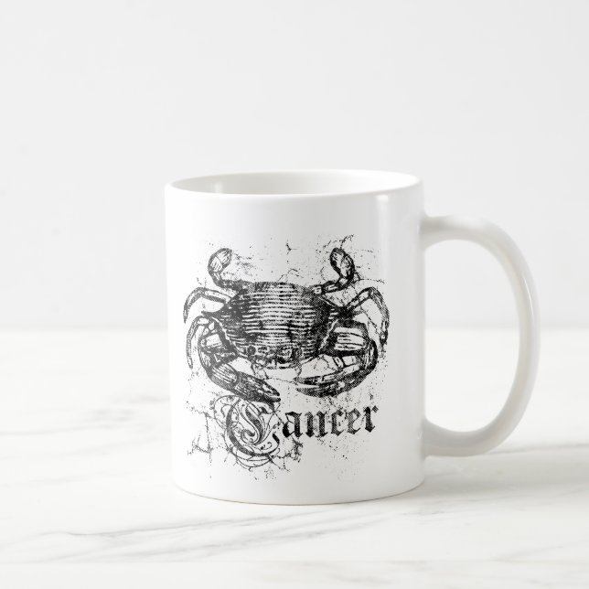 Vintager Zodiakarzinom Kaffeetasse (Rechts)