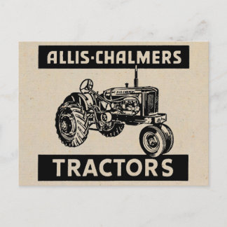 Vintager Zuchtschlepper Postkarte
