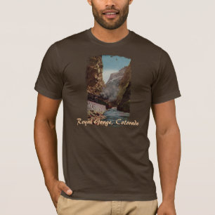 Vintager Zug in Royal Gorge Shirt der Männer
