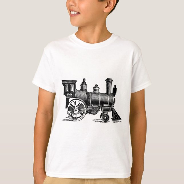Vintager Zug T-Shirt (Vorderseite)