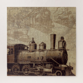 Vintager Zug und alte Eisenbahn