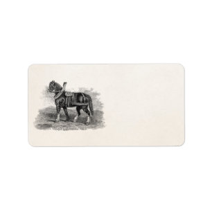 Vintages 1800s adressaufkleber