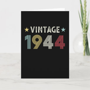 Vintages 1944 80. Geburtstagsgeschenk 80 Jahre alt Karte