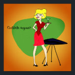 Vintages 1950 Inspiriertes Cocktailposter Poster<br><div class="desc">Cocktails Jeder wird in den 1950er Jahren inspiriert. Entworfen von Cindy Higby. Originale Kunstwerke sind digital.</div>