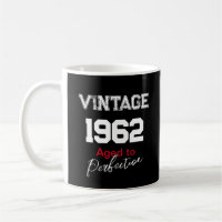 Vintages 1962 Alter bis Perfektion Happy Birthday