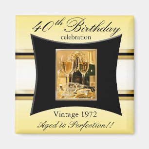 Vintages 1972 40. Gastgeschenk Magnet