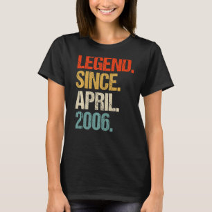 Vintages 2006 17. Geburtstagsretro 17 Jahre alt 1 T-Shirt