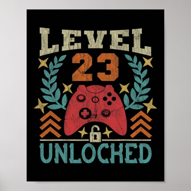 Vintages 23. Geburtstagsgeschenk 23. Geburtstag Poster (Vorne)