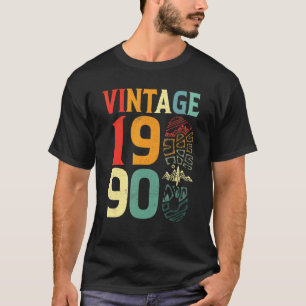 Vintages 32-jähriges Geburtstagswandern 1990 Campi T-Shirt