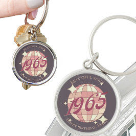 Vintages 60. Geburtstagsgeschenk Schlüsselanhänger