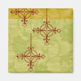 Vintages 70er Jahre Style Happy Holidays Magnet