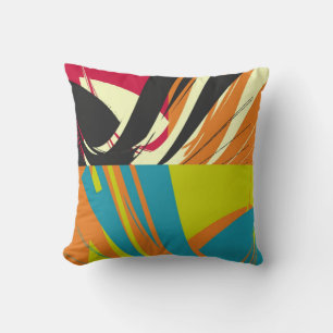 Vintages Abstraktes Art Deco Kissen