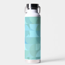 Vintages Abstraktes blaues Wasser Flasche