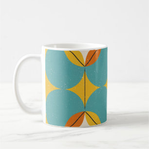 Vintages Abstraktes, geometrisches skandinavisches Kaffeetasse